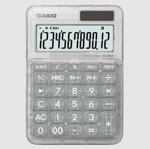 電卓　コンセプト　デザイン　CASIO　カシオ　限定生産　クリア　　スケルトン　MS-20UC-L-C　個性的　プレゼント　ギフト