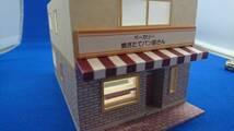 ◇オリジナル店舗建築模型07◇スケール1/87 HOゲージ　ジオラマ　雑貨　インテリア　鉄道模型_画像7