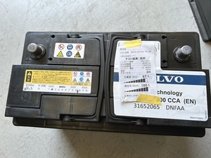 中古バッテリー 　VOLVO　バッテリー　12V　80Ah　800CCA（EN）　健全性100％　　＜中古品＞