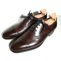 c0158 【新品同様・試着程度】 箱袋シューツリー付き ★ジョンロブ John Lobb★ フィリップ2 パンチドキャップトゥ 8E 7000 革靴 シューズ_画像1