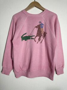 80s vintage boot LACOSTE vs RALPH LAUREN Sweatshirt ヴィンテージ ラコステ ラルフローレン ブート スウェット 古着 激レア