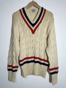 50's vintage The Kandahar tilden sweater ヴィンテージ カンダハール チルデンセーター 古着 テニスニット ケーブルニット テニスニット