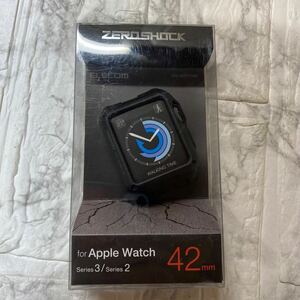エレコム Apple Watch ケース 42mm ZEROSHOCK ブラック AW-42ZEROBK アップルウォッチ ELECOM
