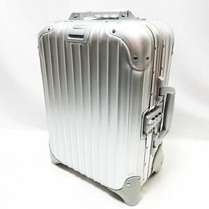 希少 RIMOWA リモワ TOPAS トパーズ ミニトロリー キッズトロリー 2輪 20L キャリーバッグ シルバー スーツケース 旅行鞄