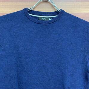 HR770 ラファ Rapha メリノクルーネックニット MERINO CREW NECK KNIT 長袖 紺 XSの画像3