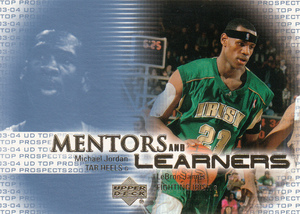 2002 UD MICHAEL JORDAN&LEBRON JAMES MENTORS AND LEARNERS ML1