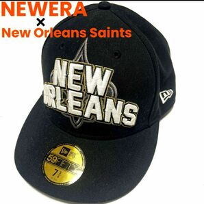 NEWERA 59FIFTY ニューエラNew Orleansニューオーリンズ　セインツNFLセインツ　7 3/4