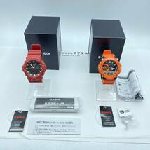 『FS22』時計　CASIO　カシオ　G-SHOCK　ジーショック　GA-2200M-4AJF 不動　/　GA-800-4AJF 可動　箱　保証書付き　現状品_画像1