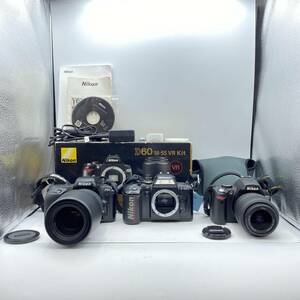 『H26』Nikon 3点まとめ/D60 AF-S DX NIKKOR 18-55mm 1:3.5-5.6G/F50 SIGMA70-300mm 1:4-5.6D/F-401x ニコン カメラ 動作未確認 現状品
