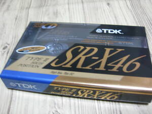 未開封カセットテープ 】TDK SR-X46 ハイポジ　１本　