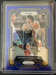 Andrew Nembhard Panini Prizm Blue Prizm 51/199 NBA カード 2023/24