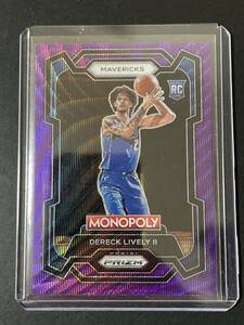 Dereck Lively ll Panini Prizm Monopoly Purple Waveルーキーカード NBA カード 2023/24