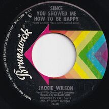 Jackie Wilson Since You Showed Me How To Be Happy / The Who Who Song Brunswick US 55354 206101 ソウル レコード 7インチ 45_画像1