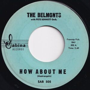 Belmonts How About Me / Come On Little Angel Sabina US SAB 505 206118 R&B R&R レコード 7インチ 45