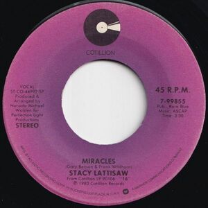 Stacy Lattisaw Miracles / Black Pumps And Pink Lipstick Cotillion US 7-99855 206242 SOUL ソウル レコード 7インチ 45