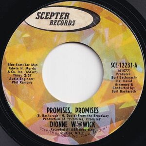 Dionne Warwick Promises, Promises / Whoever You Are, I Love You Scepter US SCE-12231 206306 SOUL ソウル レコード 7インチ 45