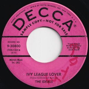 Ideals Ivy League Lover / Don't Be A Baby, Baby Decca US 9-30800 206361 R&B R&R レコード 7インチ 45