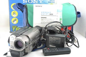 [MYM10]動作品 SONY ソニー CCD-TR290 デジタルビデオカメラ VideoHi8 Handycam 8ミリビデオカメラ ハンディカム ソフトケース付き 箱付き
