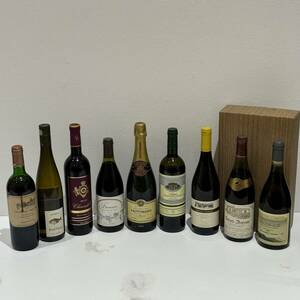 【AMT-7704a】1円～ワインまとめ 9本セット お酒 果実酒 未開栓 古酒 TAITTINGER テタンジェ シャトーベルエールなど フランス シャンパン