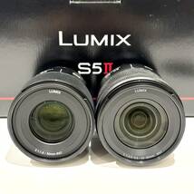 【AMT-10017】Panasonic LUMIX S5 カメラ パナソニック 一眼 フルサイズミラーレス 付属品箱付き DC-S5M2W ルミックス ダブルレンズキット_画像7