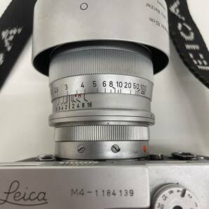 【HPF-2768】 1円～ Leica ライカ DBP M4-1184 139 Summarex f=8.5cm 1:1.5 58mm Germany レンズ付き カメラ ボディ アンティークの画像9