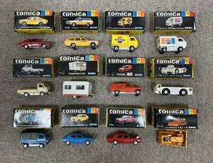 【BW 3262】１円～ トミカ tomica ミニカー まとめ 黒箱 HONDA NISSAN TOYOTA CAMPING CAR CROWN 小松 TOMY 箱ダメージ有 日本製 現状品