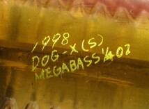 メガバス 1998 S DOG-X ドッグエックス ドッグX クリア ブラウン 背茶色 90mm 8g 1/4oz Megabass トップウォータゲーム ブラックバス_画像5