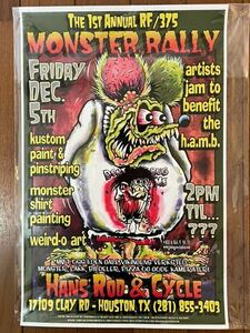  rare!2004 Johnny Ace poster ⑦RATFINK EDROTH MOONEYES JOHNNY ACE STUDIOS KALI VERRAlato fins k Ed Roth moon I z