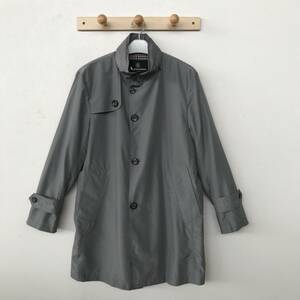 Aquascutum LONDON 2206251004-93 アクアスキュータム メンズ スプリングコート フード内蔵 美品 size 34