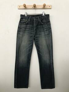 Levi's 502-03 0805 リーバイス 502 メンズ USED加工 ストレートデニム ジーンズ 革パッチ 良品 size W30