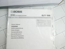 BOSS ボス GT-1B マルチエフェクター ベース用エフェクター 箱 取説 電源付 目立つキズ 汚れ等なくきれい　m_画像7