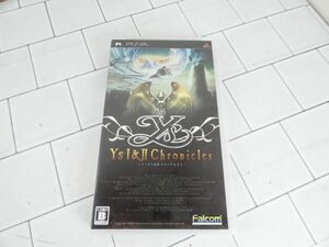 PSP Ys I & II Chronicles イース I & II クロニクルズ ケース 取説付 シェルケースに剥がれあり 説明文必読願います！　m