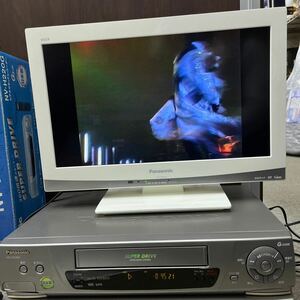 ビデオデッキ Panasonic VHS NV-H220G リモコン　取説　元箱　再生確認