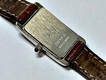 ジャンク扱い　不動品　Obrey　オブレイ　スクエア　腕時計　レディース　ケース　保存袋付き　レア_画像3