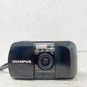 3 オリンパス ミュー パノラマ 35mm F3.5 OLYMPUS μ PANORAMA mju コンパクトフィルムカメラ ブラック 一部動作確認済み 現状品