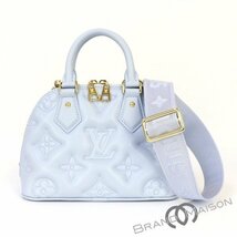 新品同様【ルイ・ヴィトン】アルマ・ソフトBB/M59822/バブルグラム/ブルーグラシエール/LOUIS VUITTON/ハンドバッグ/ショルダーバッグ_画像1