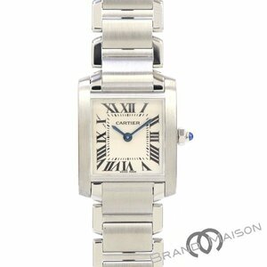 A rank [ Cartier ] tanker franc se-SM/W51008Q3/ lady's / white face / wristwatch /CARTIER/ quartz / for women 