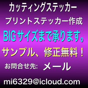 カッティングステッカー　3色1枚　単色2枚