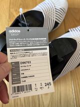 アディダス adidas ☆新品未使用タグ付きスーパースター 黒 白　ライン　スリッポン　ストライプ スニーカー　24.5cm_画像8