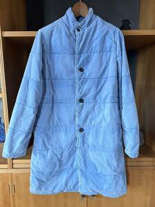  McAfee MACFHEE* beautiful goods cotton inside coat used processing small corduroy turn-down collar coat jacket outer long sleeve light blue elbow patch 