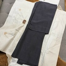 新品　正絹　羽織　仕付け糸　渋いチャコールグレー系　着物和服和装　男物_画像5