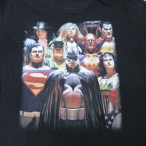 L/古着 半袖 Tシャツ メンズ DCコミックス バットマン BATMAN スーパーマン コットン クルーネック 黒 ブラック 24feb29 中古_画像2