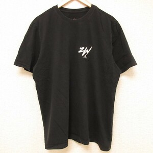 XL/古着 半袖 Tシャツ メンズ マイケルジョーダン エアジョーダン コットン クルーネック 黒 ブラック 24feb29 中古