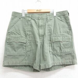 W38/Anti -Fearing El Erbe Bean Llbean Llbean Short Baker Pants Shorts Мужские большие хлопковые зеленые зеленые 24FEB29 Используемый бот