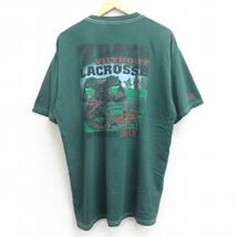 XL/古着 半袖 ビンテージ Tシャツ メンズ 00s ラクロス 大きいサイズ コットン クルーネック 緑 グリーン 24feb29 中古_画像1