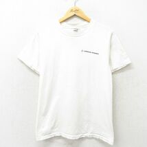 M/古着 オニータ ONEITA 半袖 ビンテージ Tシャツ メンズ 90s GENERAL ATOMICS コットン クルーネック 白 ホワイト 24mar01 中古_画像1