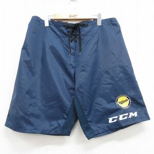 W38/古着 ショート パンツ ショーツ メンズ クリーブランドワイルドキャッツ CCM 濃紺 ネイビー 24mar01 中古 ボトムス 短パン ショーパン