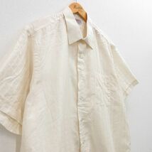 XL/古着 半袖 シャツ メンズ 70s ロング丈 薄ベージュ系他 カーキ 24mar01 中古 トップス_画像2