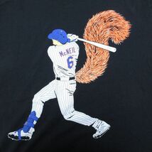 XL/古着 半袖 Tシャツ メンズ MLB ニューヨークメッツ ジェフマクニール コットン クルーネック 黒 ブラック メジャーリーグ ベースボール_画像2