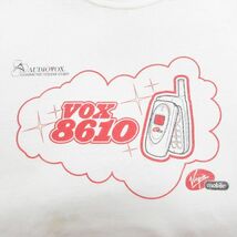 XL/古着 半袖 ビンテージ Tシャツ メンズ 00s 携帯電話 VOX8610 コットン クルーネック 白 ホワイト 24mar05 中古_画像2